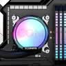 TCOMAS钛钽SJ-A080 360黑色 一体式CPU水冷散热器 大冷头加厚冷排风扇ARGB光效 支持intel/AMD 实拍图