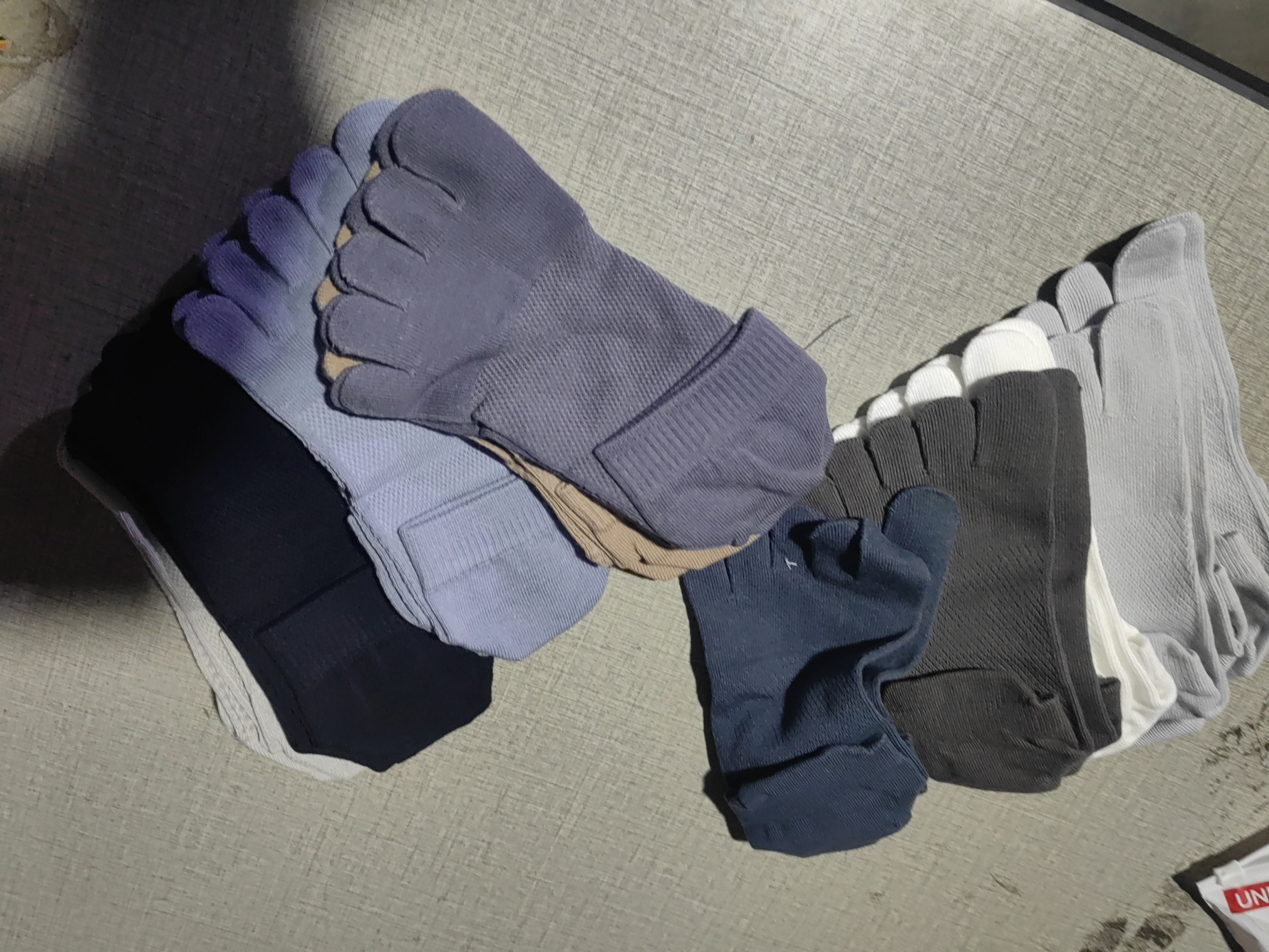 棉满满五指袜子男短筒袜夏季薄款纯棉男士夏款按摩底防臭吸汗网眼分趾袜 实拍图