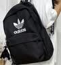 adidas休闲日常通勤运动双肩背包学生书包开学男女阿迪达斯三叶草   黑色/白   NS(均码) 实拍图