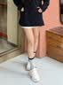 斯凯奇（Skechers）熊猫鞋秋季流行女鞋老爹鞋厚底增高耐磨休闲运动鞋 自然色/NAT 37 【正码正拍】 实拍图