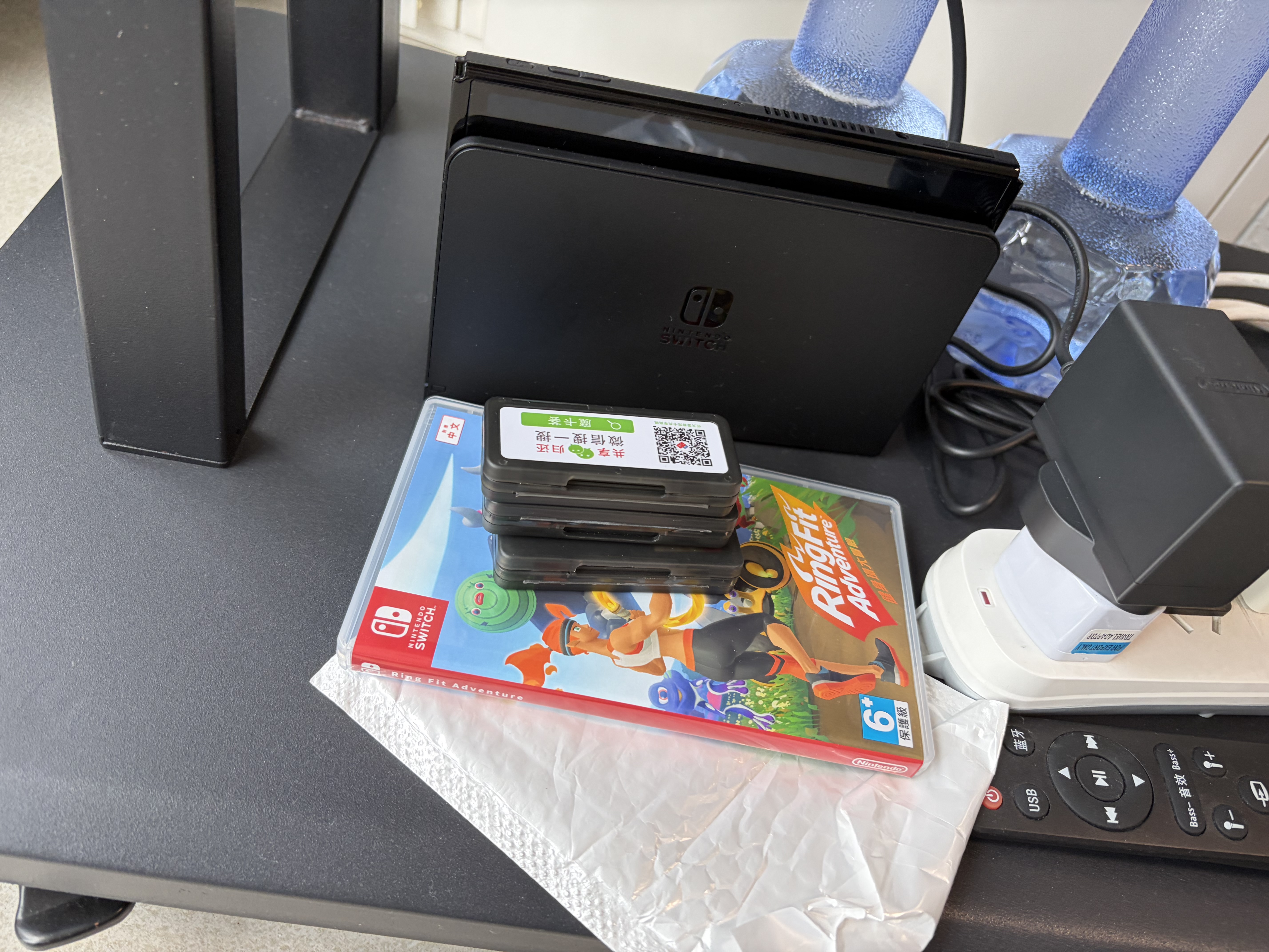 任天堂（Nintendo）【国内保税仓】Switch2/1代 OLED/续航加强日版/港版便携家用ns体感游戏机掌机 港版OLED红蓝+健身环大冒险 实拍图