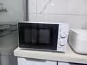 美的（Midea）【0涂层不锈钢】家用微波炉烤箱一体平板式900W变频一级能效23L机械旋钮简单操作光波炉升级款 【2026新升级】不锈钢内胆C231 实拍图