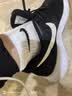 耐克NIKE男女袜子 吸汗透气运动袜 短袜三双装SX7677-100白 M 实拍图
