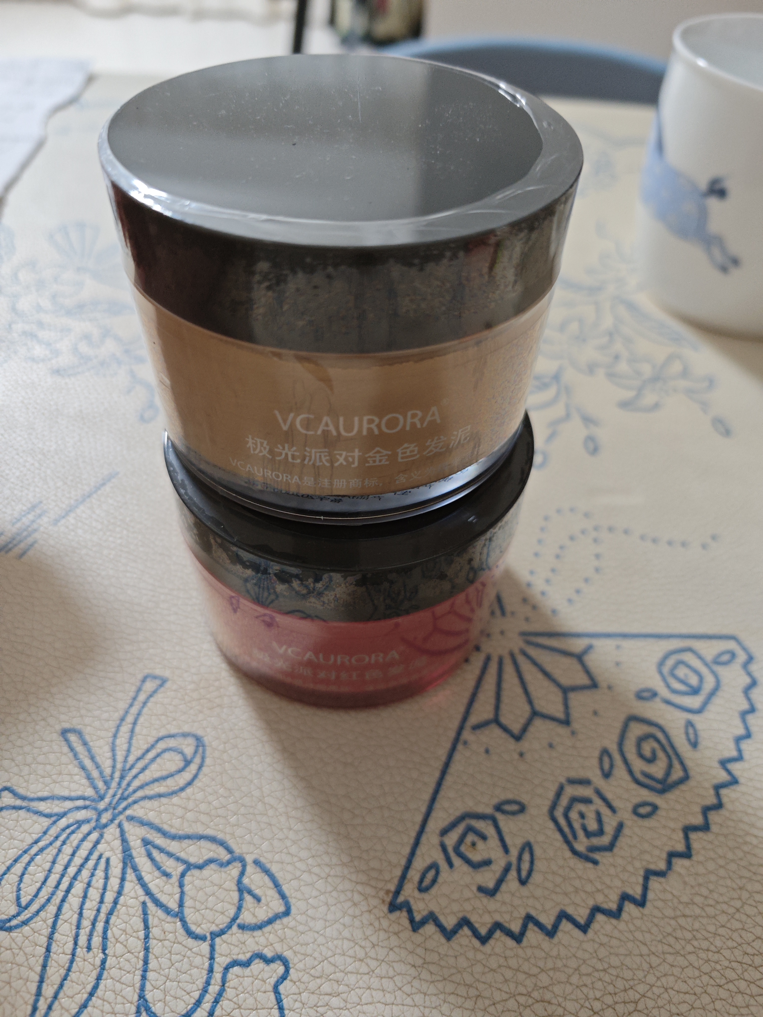 VCAURORA奶奶灰发蜡一次性染色发泥男士定型白色灰色彩色造型染发膏 任意两件【订单备注好颜色】 实拍图