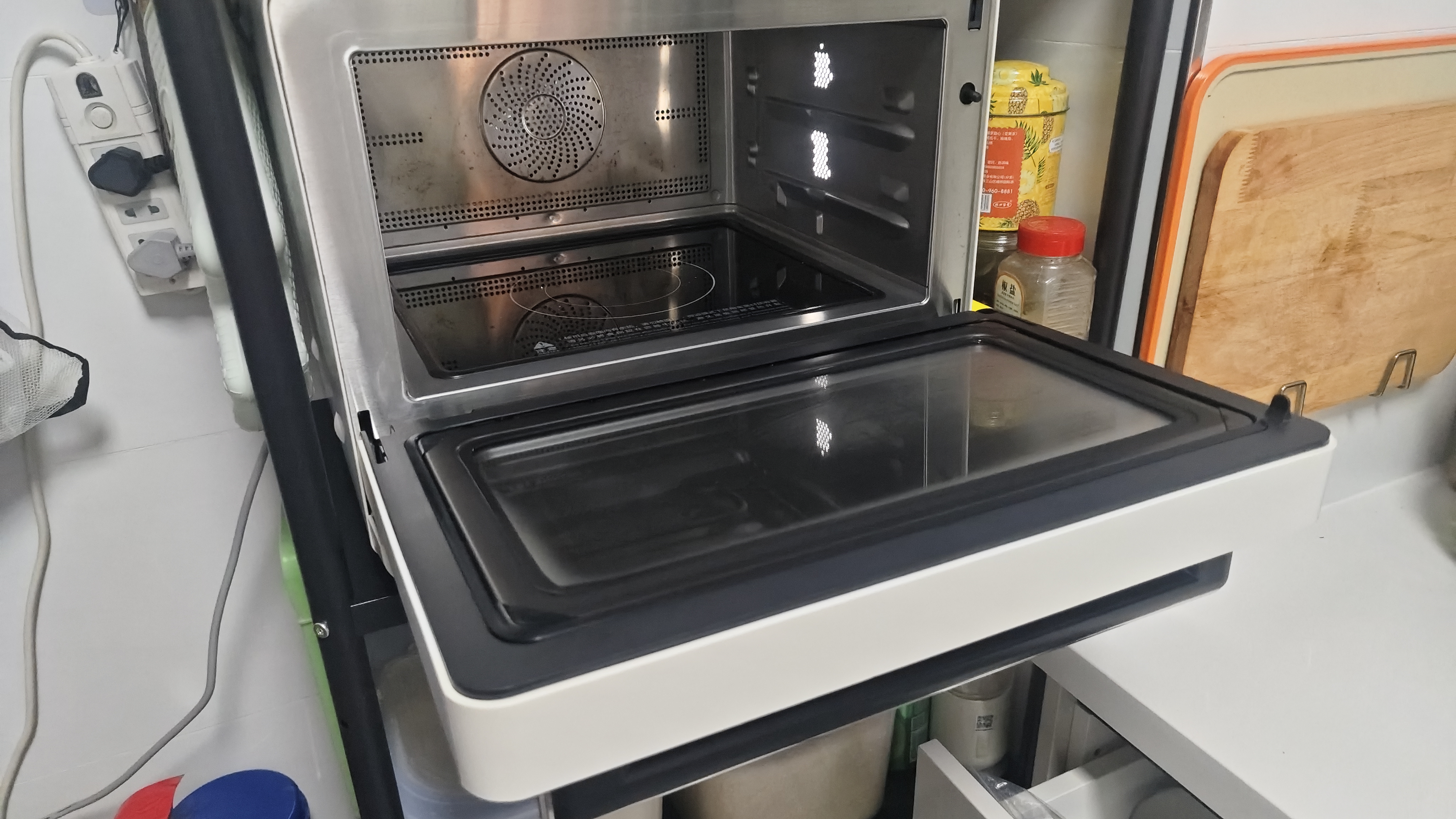 美的（Midea）寻味pro微蒸烤炸台式一体机家用台式平板变频微波炉空气炸蒸烤箱电烤箱不锈钢内胆2026新款G21 实拍图