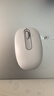 罗技（Logitech）M196 无线蓝牙鼠标 办公鼠标 笔记本商务办公家用 小巧便携 对称手型 珍珠白 实拍图