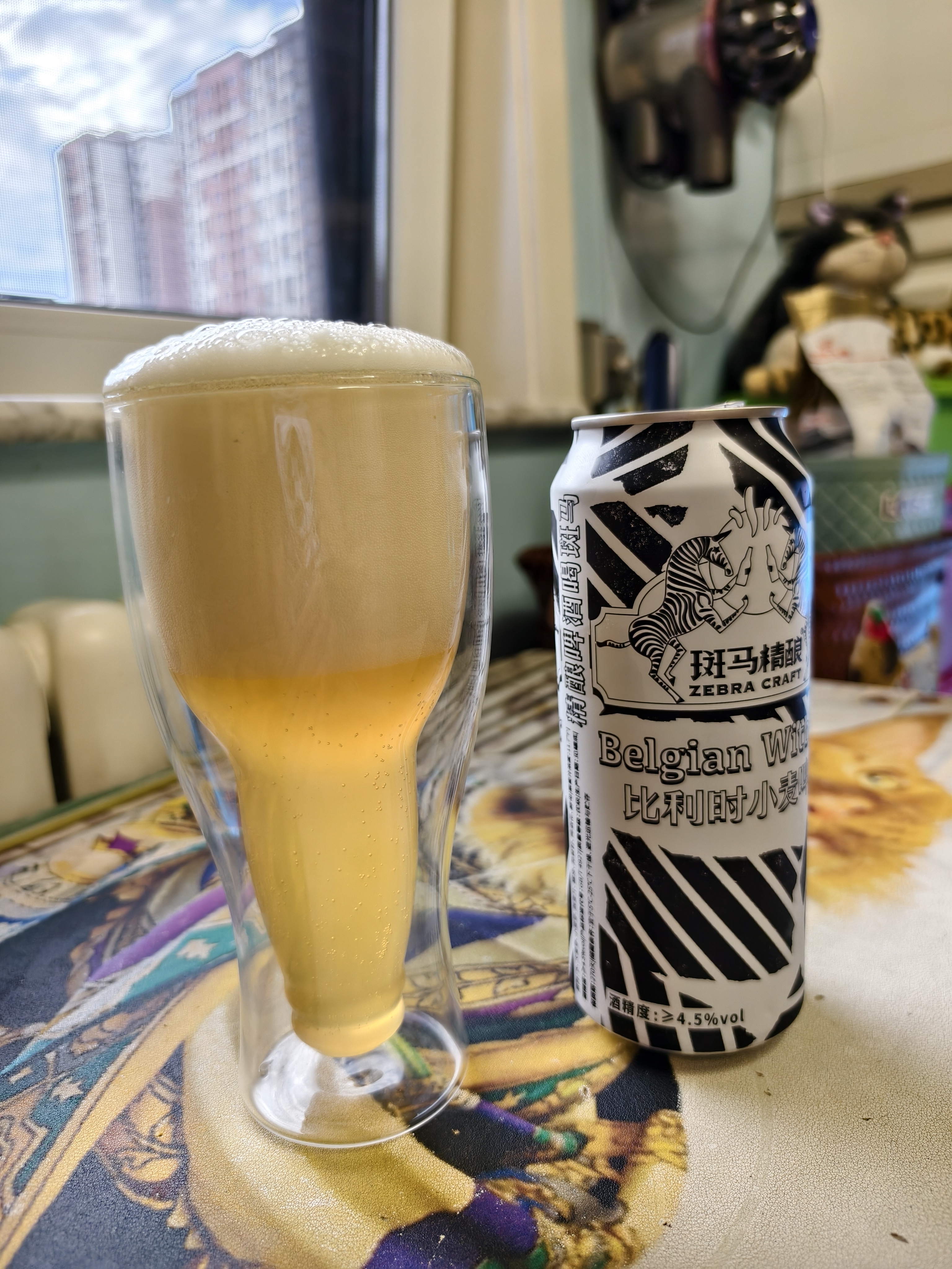 斑马精酿比利时小麦白啤精酿啤酒 500ml*12听 国产精酿啤酒整箱装京东自营 实拍图