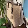 蔻驰（COACH）【品牌直供】女士MOLLIE 25中号斜挎托特包拿铁色CV965礼物次日达 实拍图