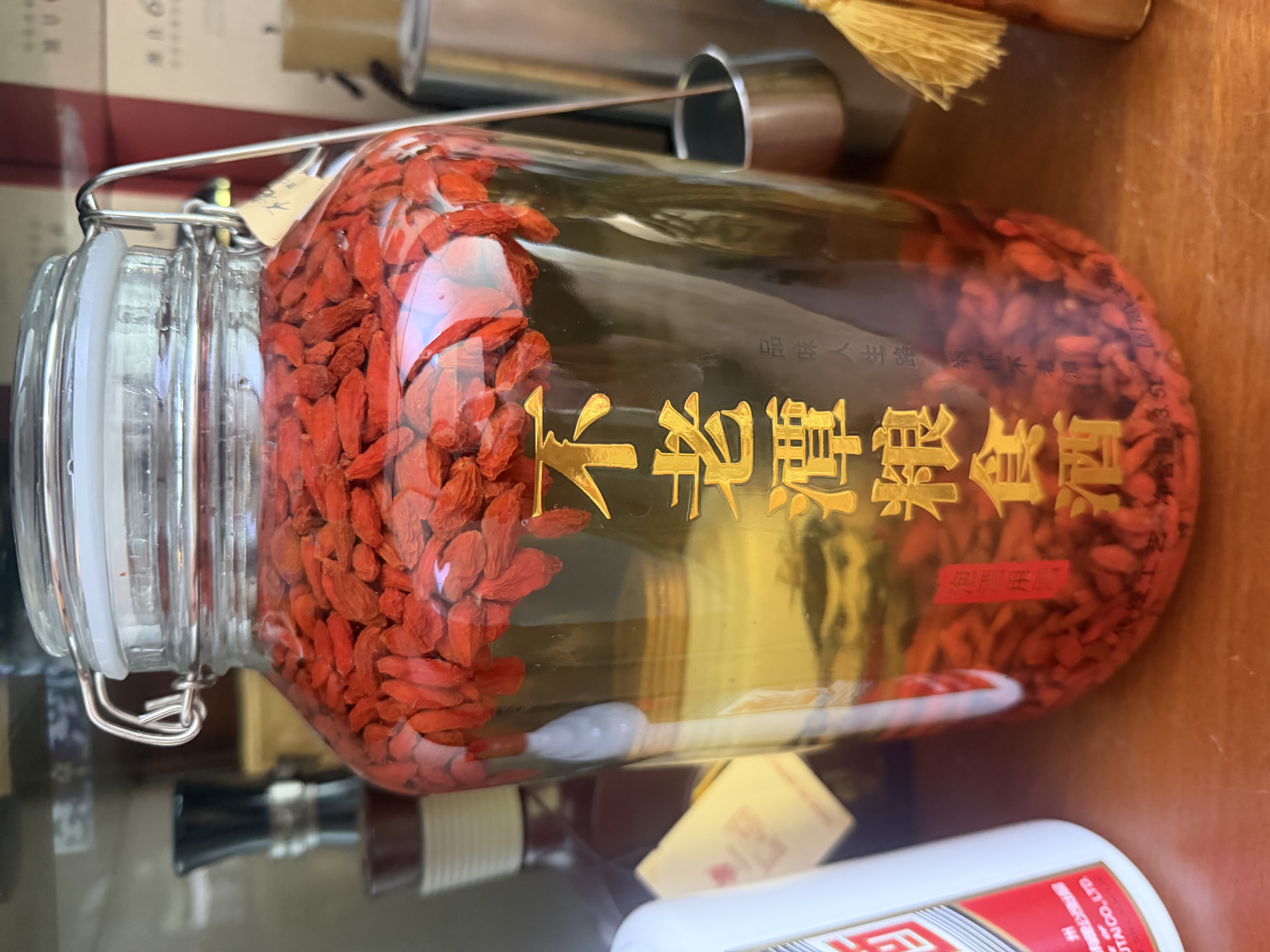 不老潭粮食酒 浓香型高度玻璃坛泡酒原浆高粱散装白酒52度 3.5L 实拍图