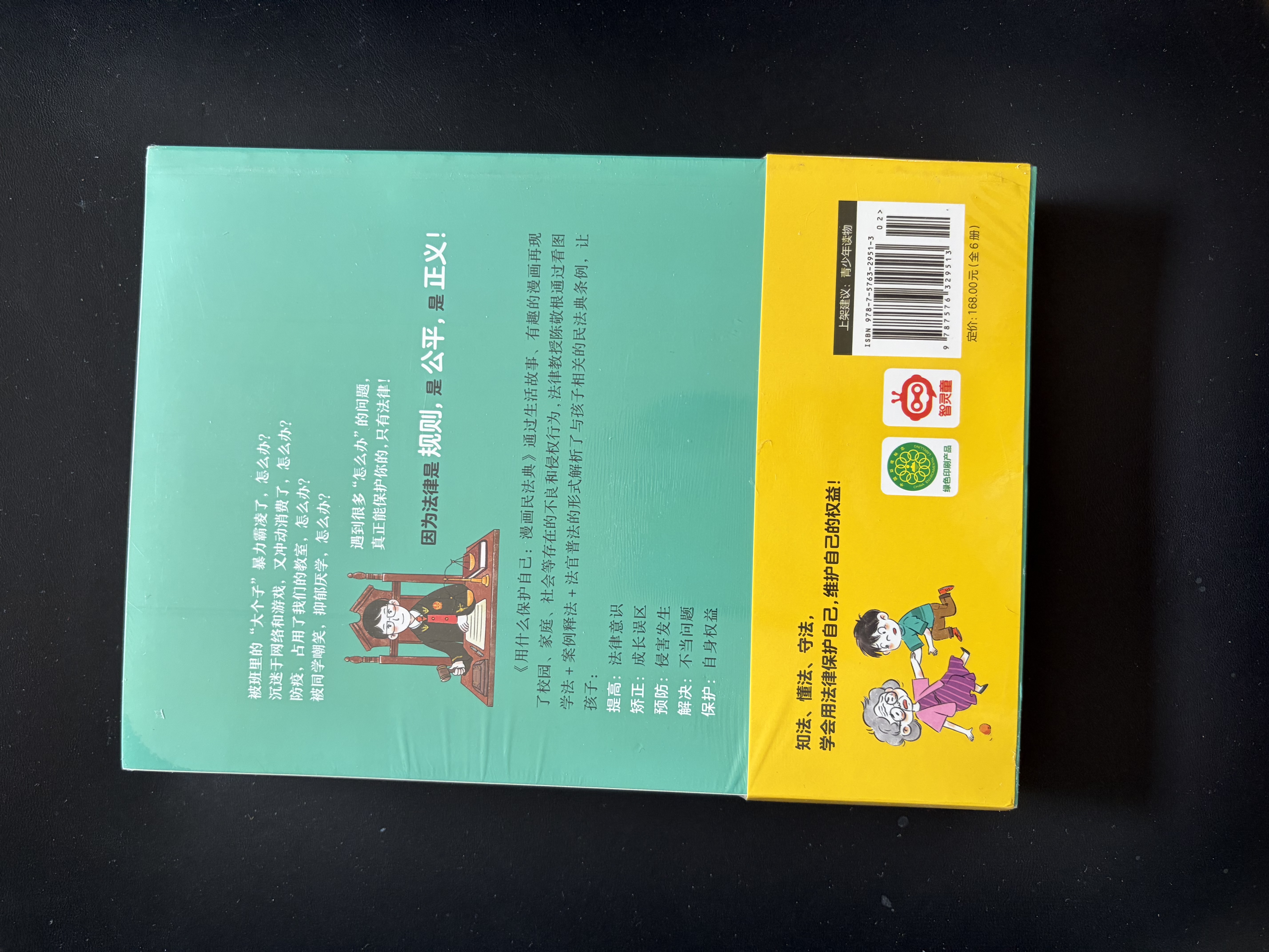 漫画版民法典 用什么保护自己 全6册 让孩子学法懂法 反霸凌儿童法律启蒙漫画版书籍 案例校园安全教育 儿童法律读物 中小学生法律自我保护书籍 实拍图