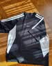 阿迪达斯（adidas）短袖T恤男夏季运动棉质透气轻薄宽松半袖 黑色/亮白 S 实拍图
