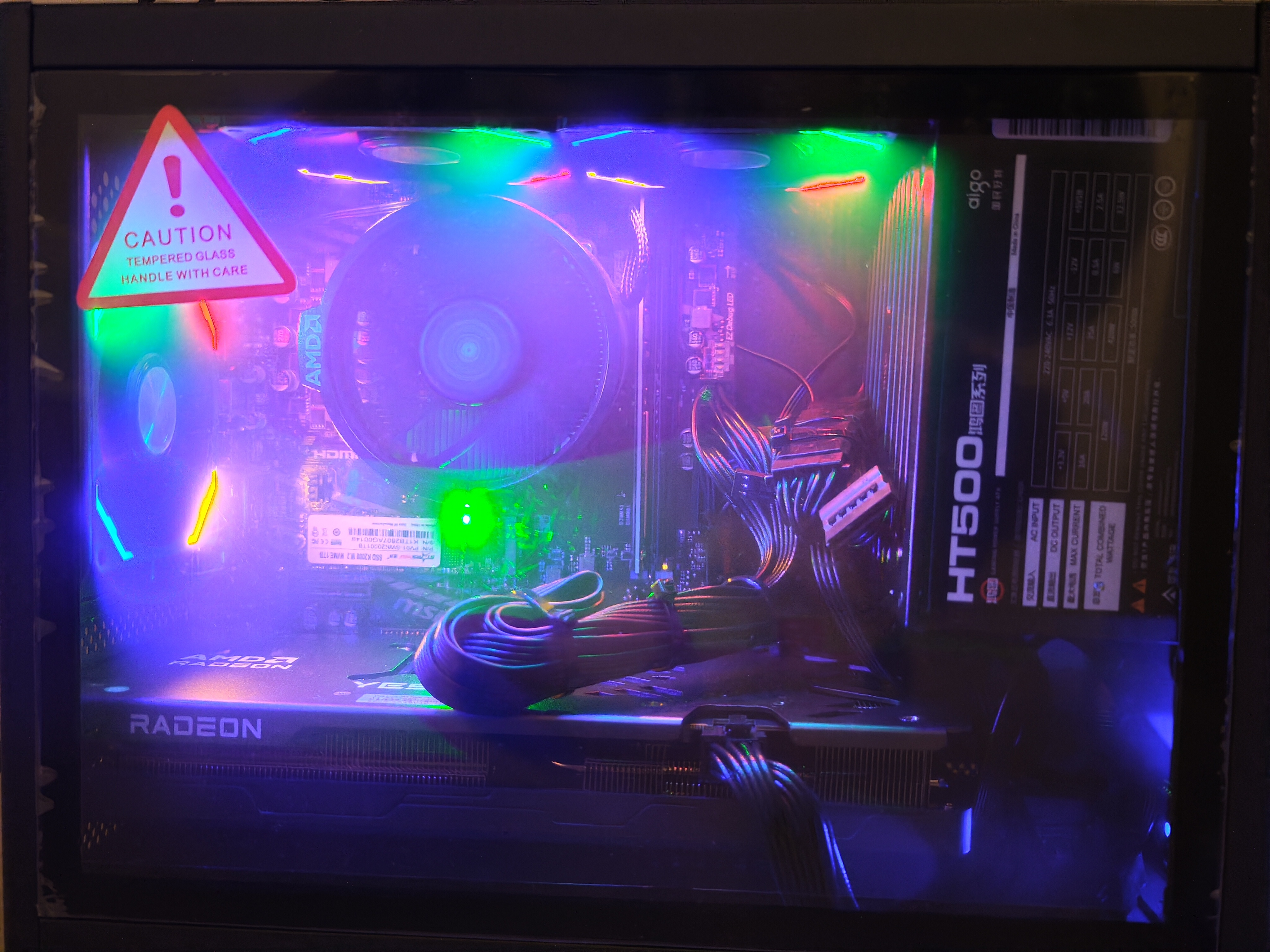 AMD R5 5600/9600X/RX7650GRE/6500XT迷你主机ITX整机手提DIY电脑组装机台式mini办公台式机AI PC电脑 配置升级补差价（联系客服加装） 实拍图