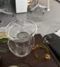 绿昌明玻璃公道杯带茶漏三件套大号茶滤分茶器加厚耐热玻璃茶滤茶具套装 茶滤 + 金色手柄公道杯380ml 实拍图