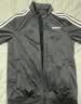adidas休闲舒适三条纹立领夹克外套卫衣男装秋季阿迪达斯轻运动 黑色/白（推荐选大一码）   2XL 实拍图