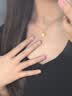 中国黄金（CHINA GOLD）黄金四叶草项链女款足金幸运草吊坠锁骨情人节生日礼物送女友老婆 四叶草吊坠【赠银镀金链】约0.9g 实拍图