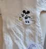 迪士尼（Disney）保暖空气棉秋冬夹棉侧开连体衣柔软舒适哈衣打底衣爬服 白色80cm 实拍图