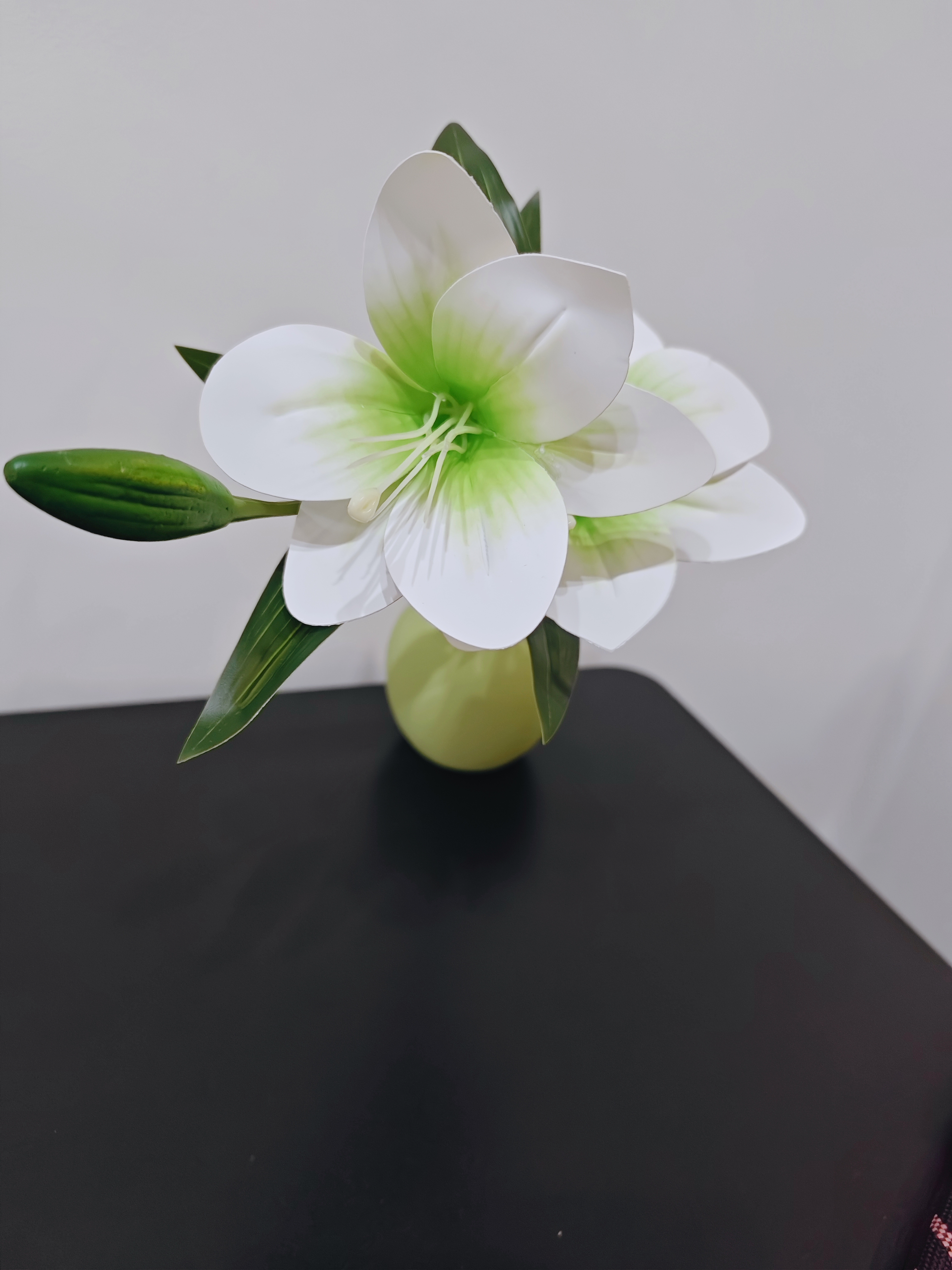 范爷家小清新仿真花摆件带花瓶百合花套装绿植拍照道具客厅餐桌卧室装饰 实拍图