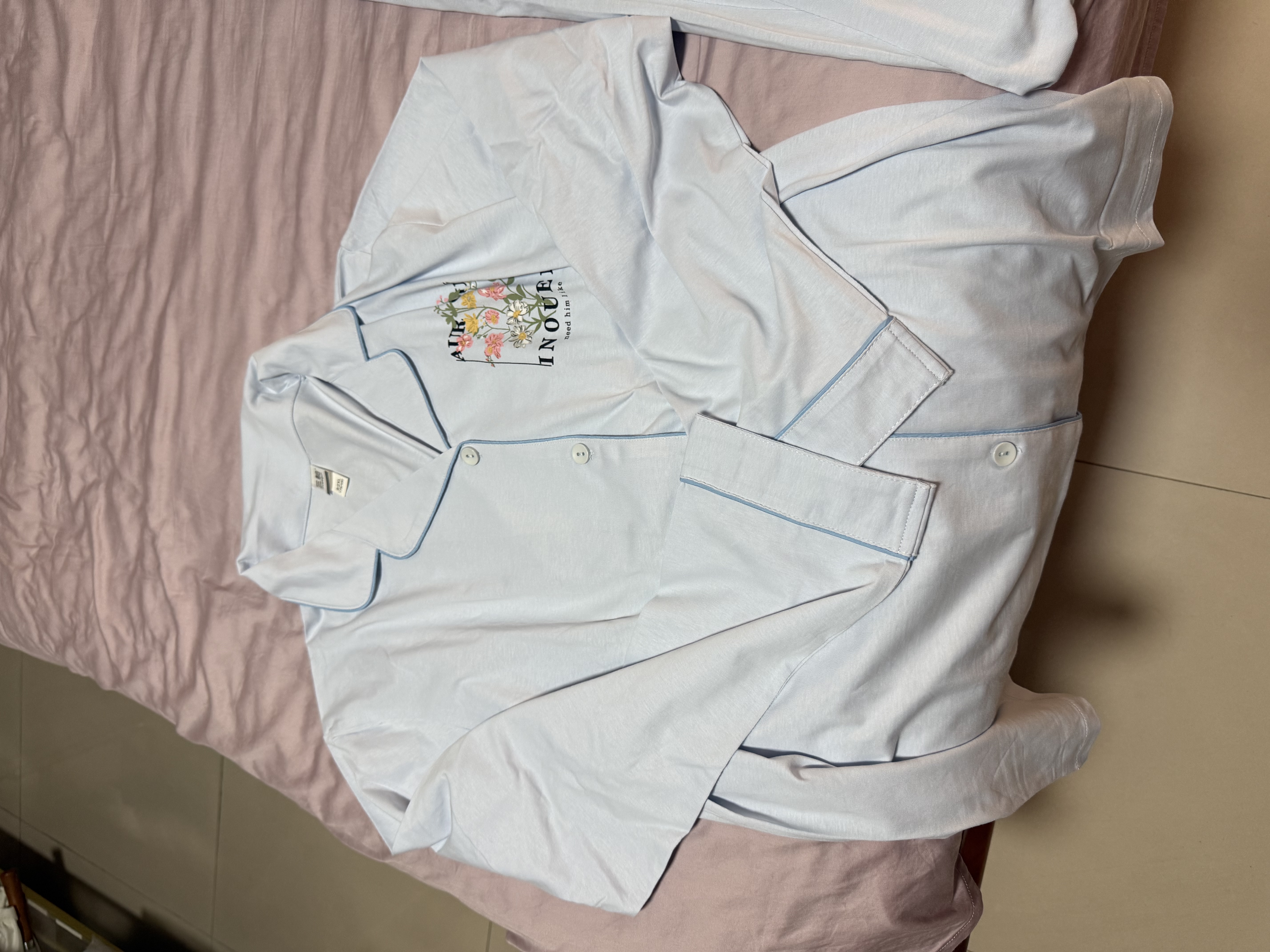 三枪【织梦系列】女士睡衣女士长袖纯棉睡衣女100全棉秋冬家居服防螨 实拍图