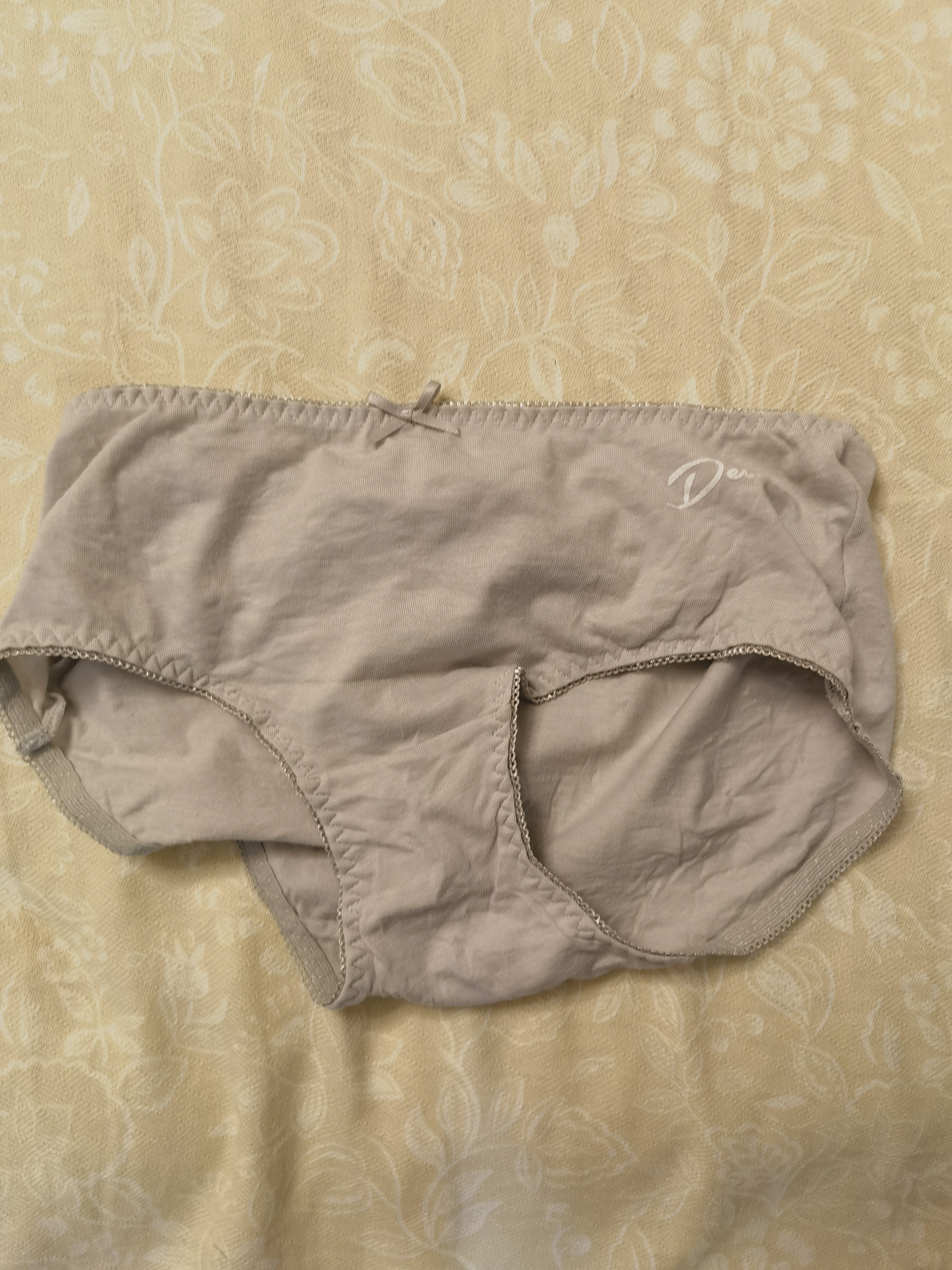 红豆内裤女纯色棉质印花蝴蝶结三角内裤4条装 组合四 165/72A 实拍图