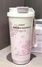 Vanow樱花保温杯女生咖啡陶瓷内胆吸管杯子七夕送女友礼物车载水杯 实拍图