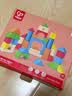 Hape(德国)婴幼儿童拼搭木质积木玩具40粒彩虹积木宝宝节日礼物E8321 实拍图