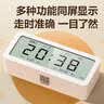 得力（deli）多功能电子闹钟学生儿童专用起床神器电子时钟温湿度计 白色开学必备开学季新年礼物 实拍图