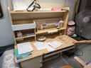龙承匠人儿童学习桌椅套装J120实木可升降写字书桌中小学生6-18岁课桌椅子 【升级稀土抑轴灯】1.2米实木桌+吊柜+追背椅咖 赠学习大礼包 实拍图