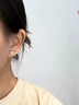 BJYLS999足银四叶草耳钉女士养耳洞纯银耳环银耳饰生日礼物送女友老婆 999足银四叶草耳钉一对【精美礼盒】 实拍图