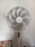 美的（Midea）【飓风节能】七叶柔风立式电风扇/家用轻音落地扇/台式小型风扇/大风力遥控定时摇头风扇 SAH35BSJ 实拍图