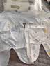 童泰婴儿连体衣春秋季纯棉衣服初生宝宝蝴蝶哈衣爬服和尚服蓝色59cm 实拍图
