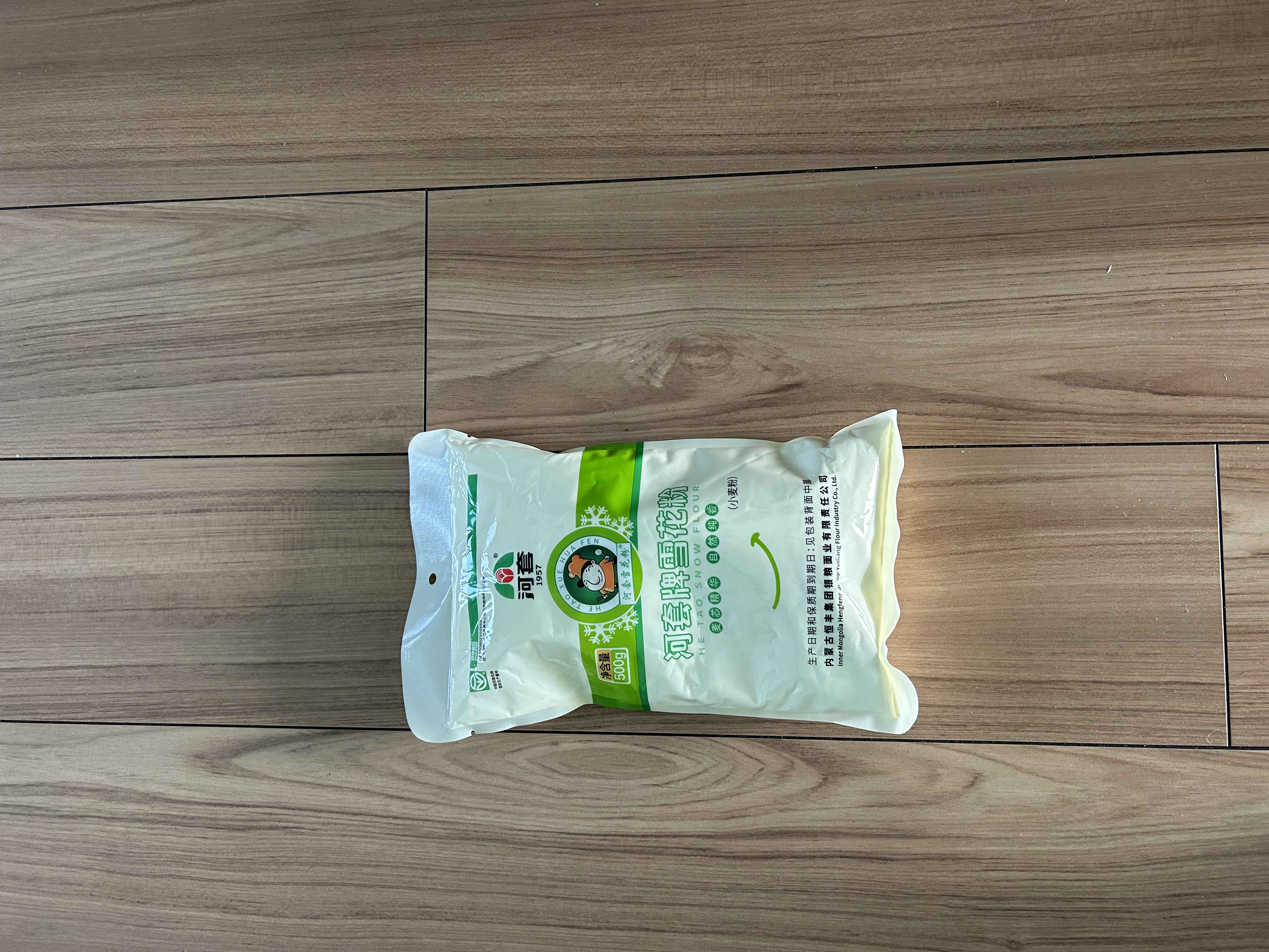 河套 雪花粉500g 中华老字号包子饺子馒头通用小麦粉 实拍图