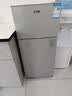志高电冰箱双门家用节能冰箱出租屋冷藏冷冻环保迷你冰箱办公室公寓租房宿舍低噪电冰箱 【店铺爆款102L热销款】银色款一级能效 实拍图