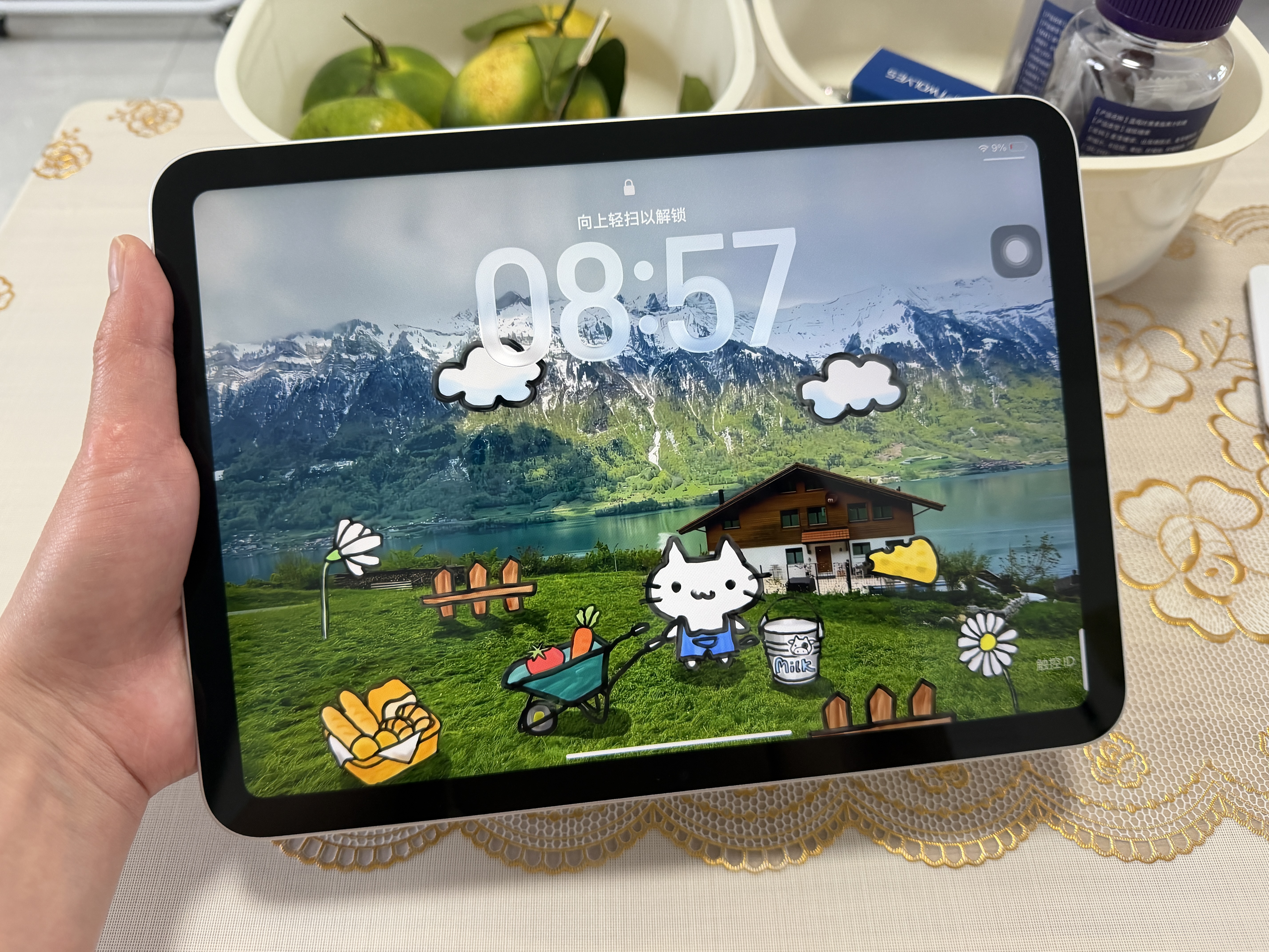 Apple/苹果 iPad 11英寸 A16芯片2025年款 平板电脑 (128GB WLAN版/学习办公娱乐)银色 实拍图