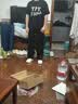 班尼路（Baleno）裤子男春秋季重磅针织休闲裤学生运动百搭系带宽松阔腿男士直筒裤 实拍图