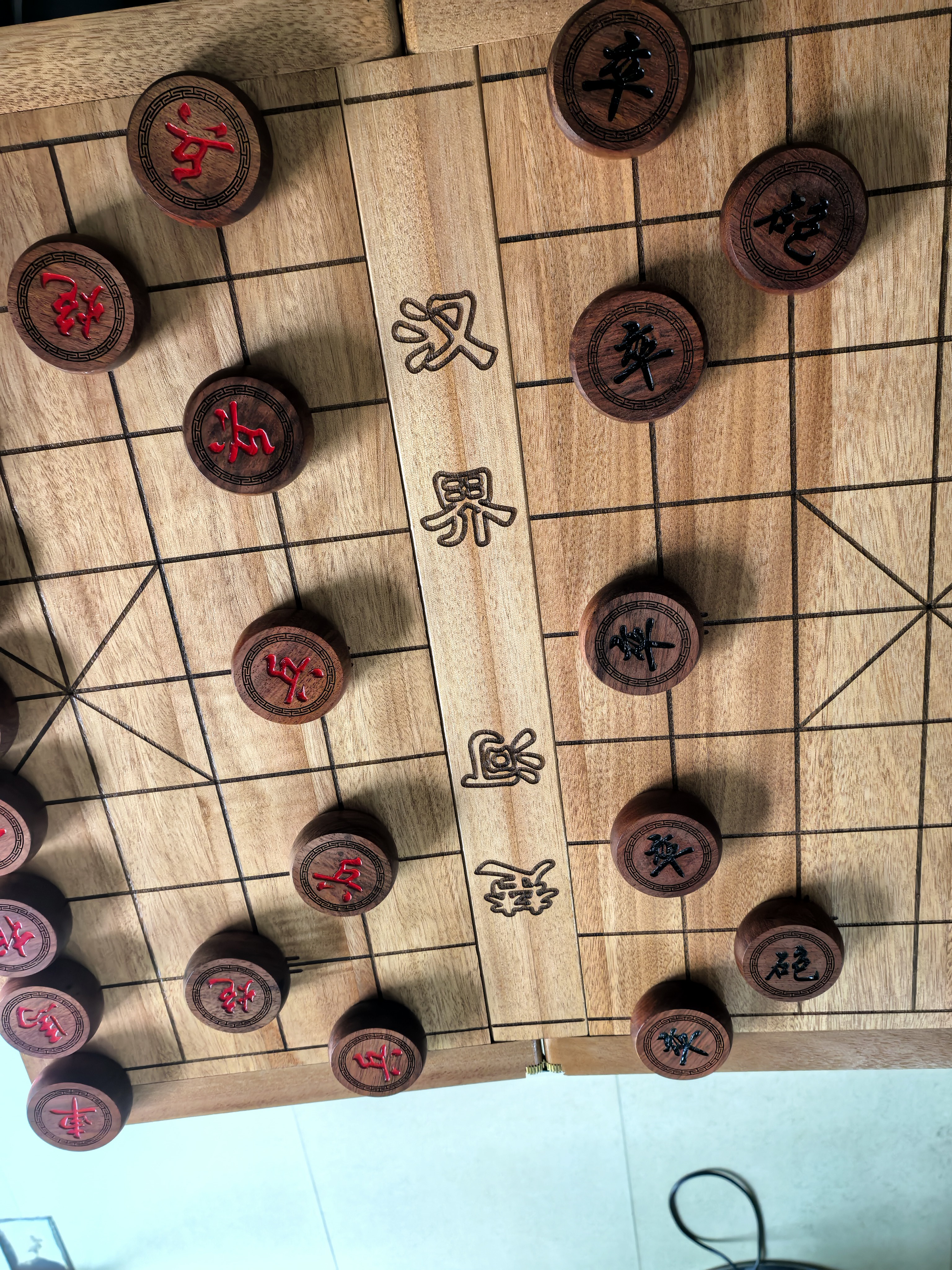 御圣实木中国象棋套装大号香花梨木象棋子5分象棋套装家用送长辈 实拍图