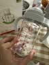 爱得利（evorie）婴儿奶瓶 宽口径带手柄重力球Tritan奶瓶240ml 灰(6个月+) 实拍图