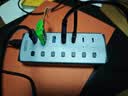 西普莱（SIPOLAR）扩展坞USB3.0带供电传输4U+3C独控集线器7口高速HUB大功率36W延长线FS-809转接器笔记本配件拓展器 实拍图