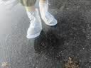 牧萌儿童雨鞋男童女童防水立体宝宝防滑耐磨卡通雨靴 挖掘机恐龙 20码 实拍图