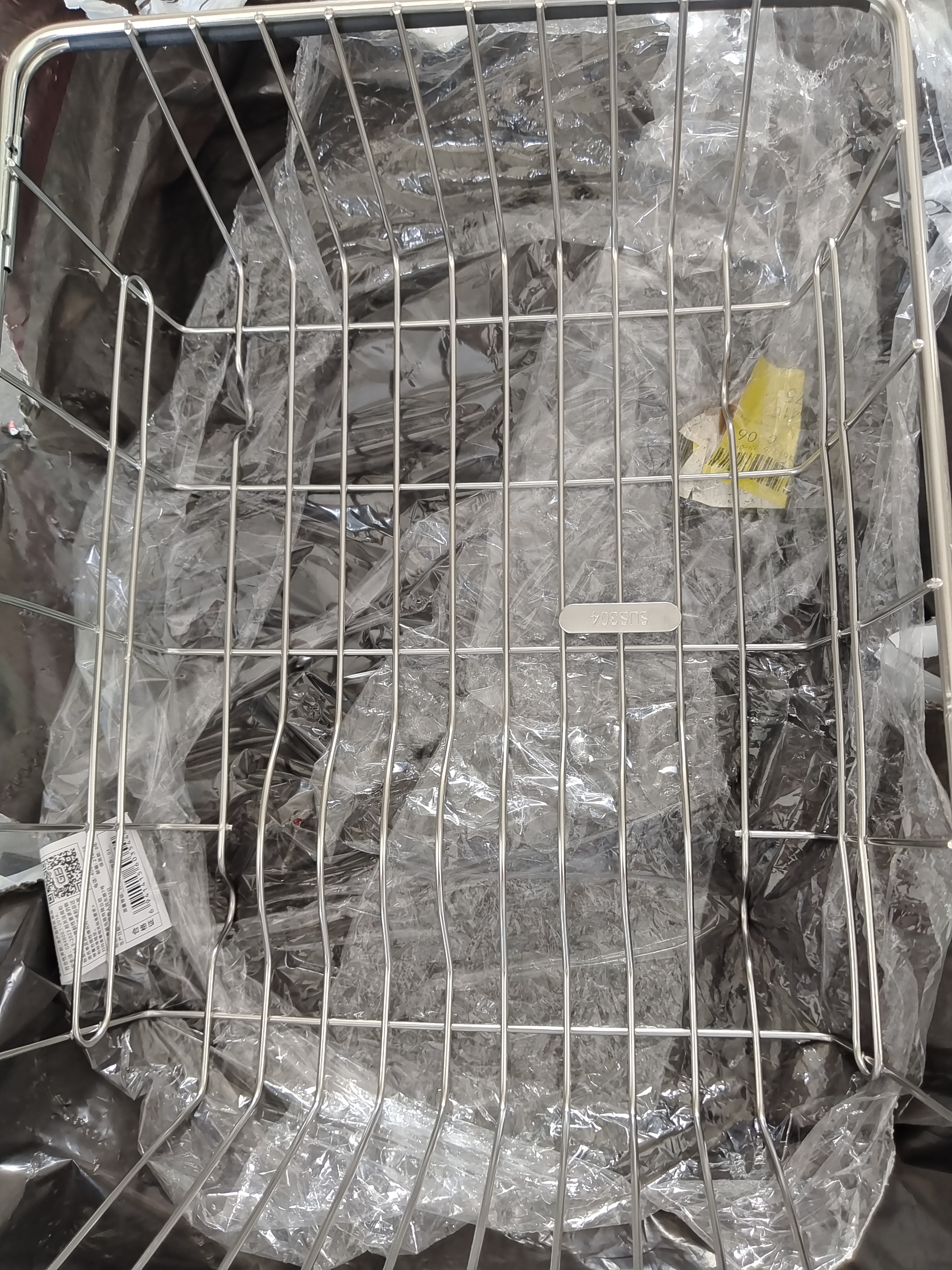 维艾（Newair）厨房水槽专用沥水篮304不锈钢盆中盆多功能洗菜水果盆碗碟水池架 实拍图