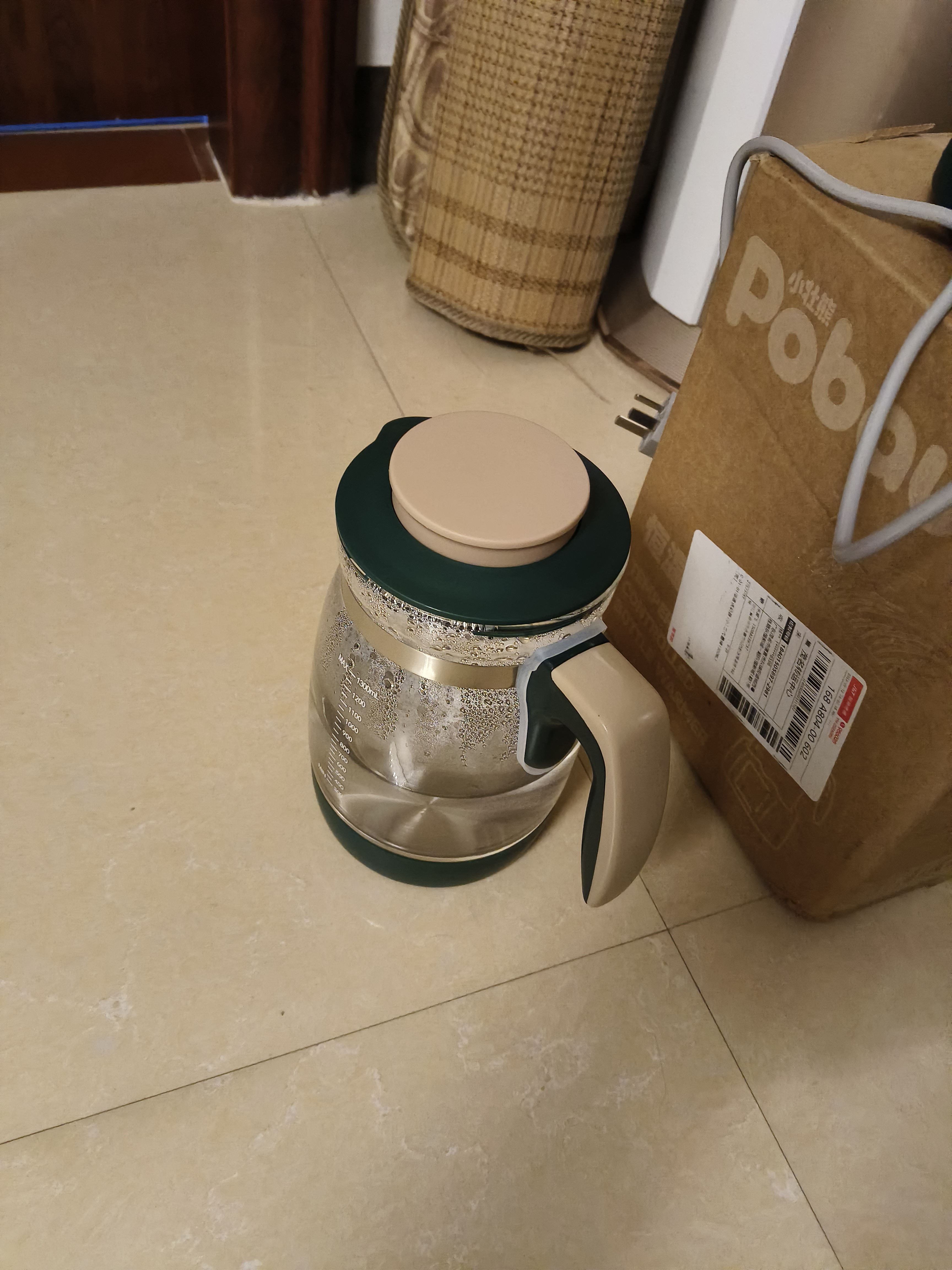 小壮熊（XIAOZHAUNGXIONG）恒温水壶婴儿恒温壶调奶器温热暖奶器家用冲奶粉电热烧水壶 316L国潮绿 1000ml 提壶记忆 实拍图