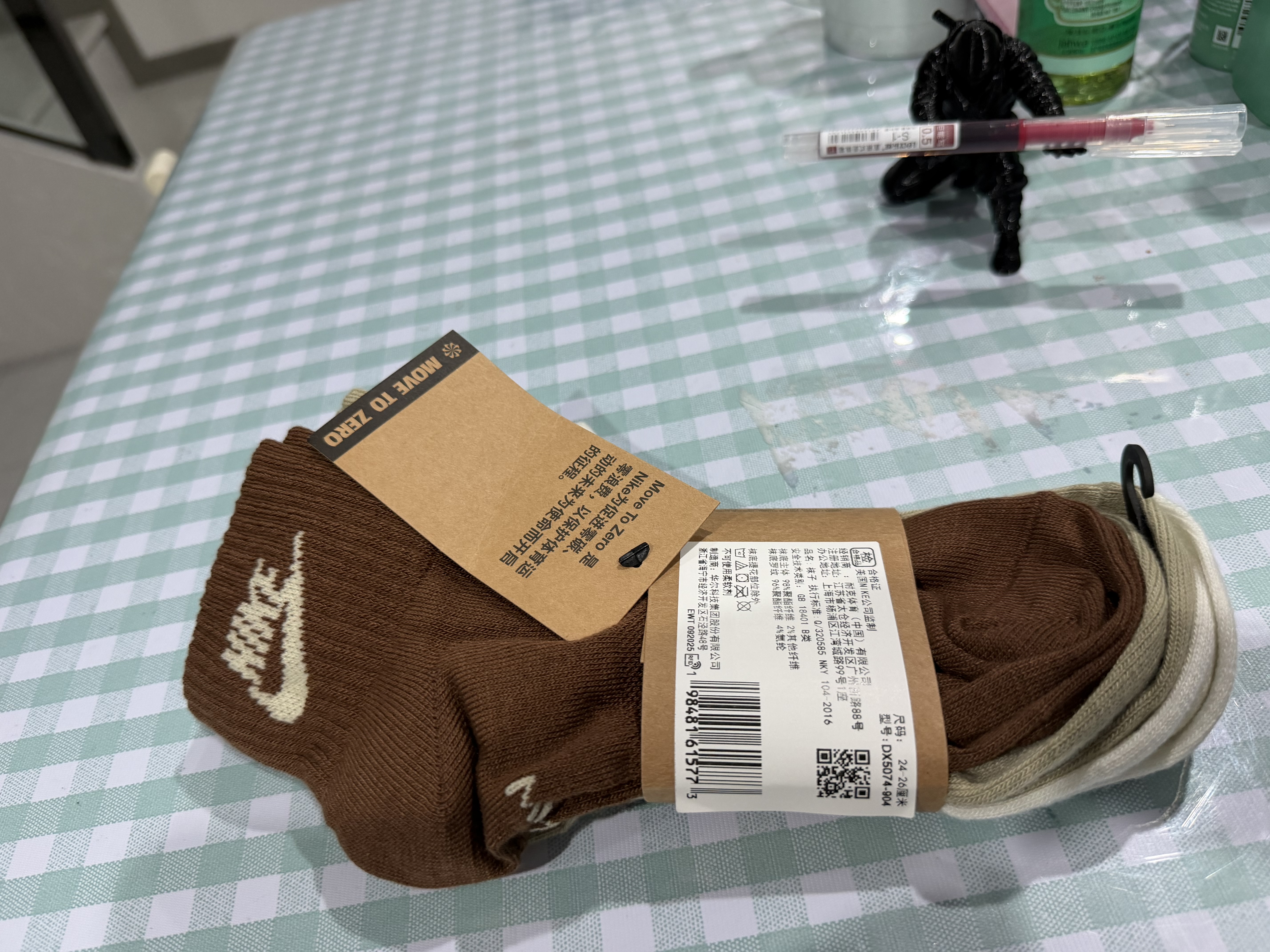 耐克NIKE男女短袜三双装 EVERYDAY 运动袜DX5074-904多色M 实拍图