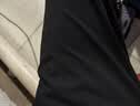特步运动裤夏秋新款健身跑步裤透气卫裤针织束脚男裤子速干通勤休闲裤 0030梭织平口-夏款-正黑色 3XL 实拍图