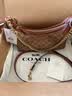 蔻驰（COACH）女士经典标志JULIET 25号老花单肩包女包斜挎包精致hobo包通勤包 B4/棕黄色 焦糖色 实拍图