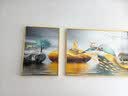 Sixpoetry 客厅装饰画现代简约沙发背景墙壁画轻奢三联晶瓷画大气高档挂画 福禄生辉（铝合金外框） 晶瓷画左右50*70+中间100*70亮面 实拍图