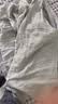 MUJI 女式无侧缝双层纱织长袖睡衣 家居服套装纯棉女款26年秋冬新品 萨克森蓝 M （上装160/84A 下装160/66A） 实拍图