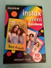 INSTAX富士instax立拍立得 mini相纸 彩虹单包10张+磁吸二合一相框 实拍图