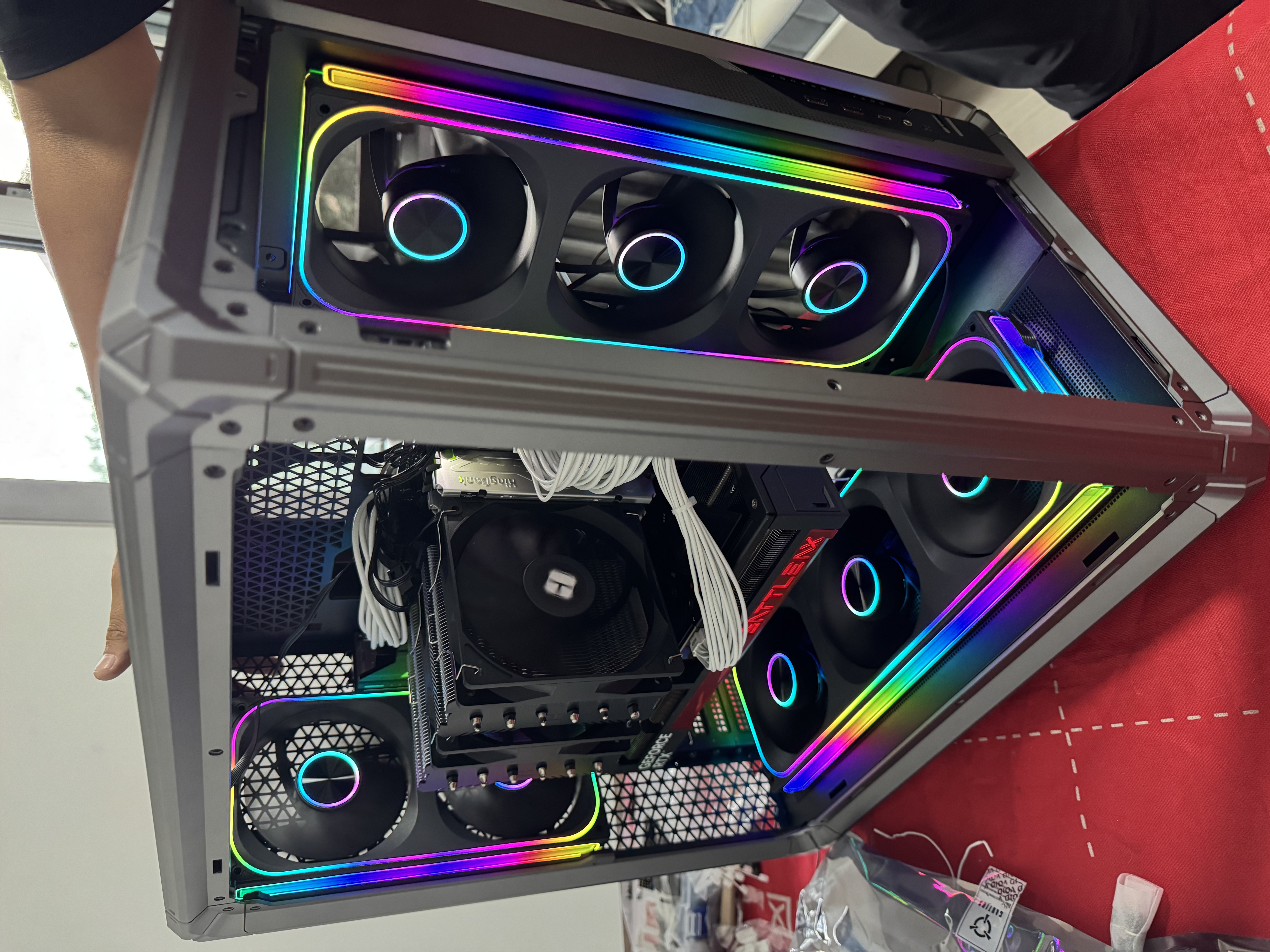 DIY上门装机服务+操作系统安装（升级版 含一体式水冷或RGB）背线 实拍图