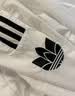 adidas复古风休闲梭织立领夹克外套男女秋季阿迪达斯官方三叶草   亮白   XL 实拍图
