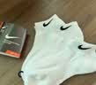 耐克NIKE袜子男子 速干透气篮球袜 短袜三双装SX7677-100白L 实拍图