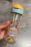 贝亲（Pigeon）防胀气 自然成长翻盖直饮吸管 大童奶瓶330ml 马戏团 18月+ AA279 实拍图